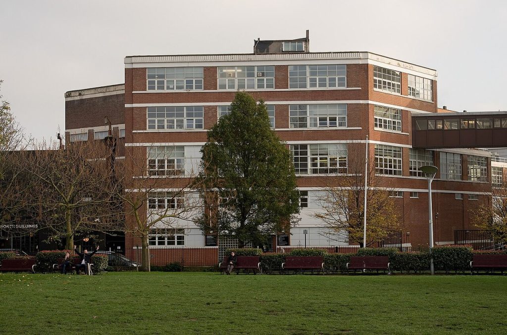 The exterior building of The London Archives holding historic London parish registers.